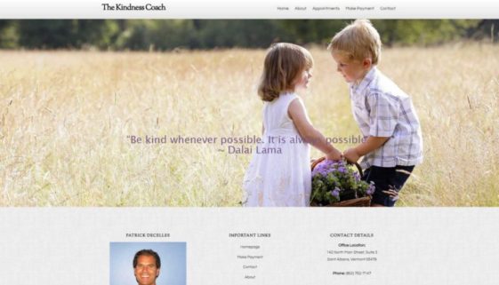 Web Design project - Kindness Coach Vermont