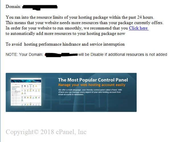 iDNS and Cpanel scams 6