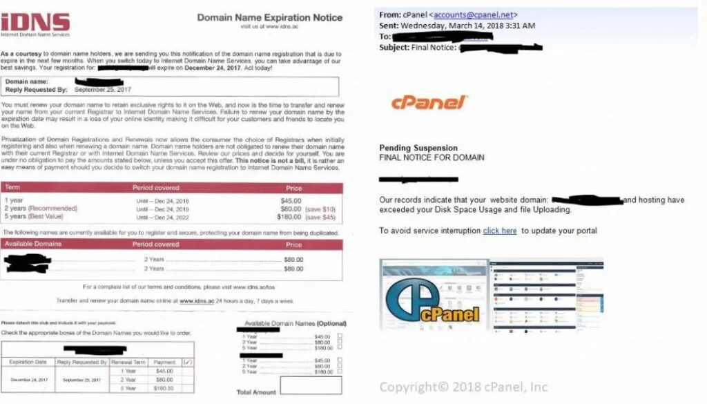 idns-cpanel-scams