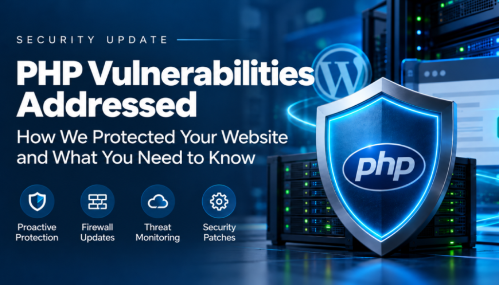 PHP vulnerabilities addressed with website protection and server security