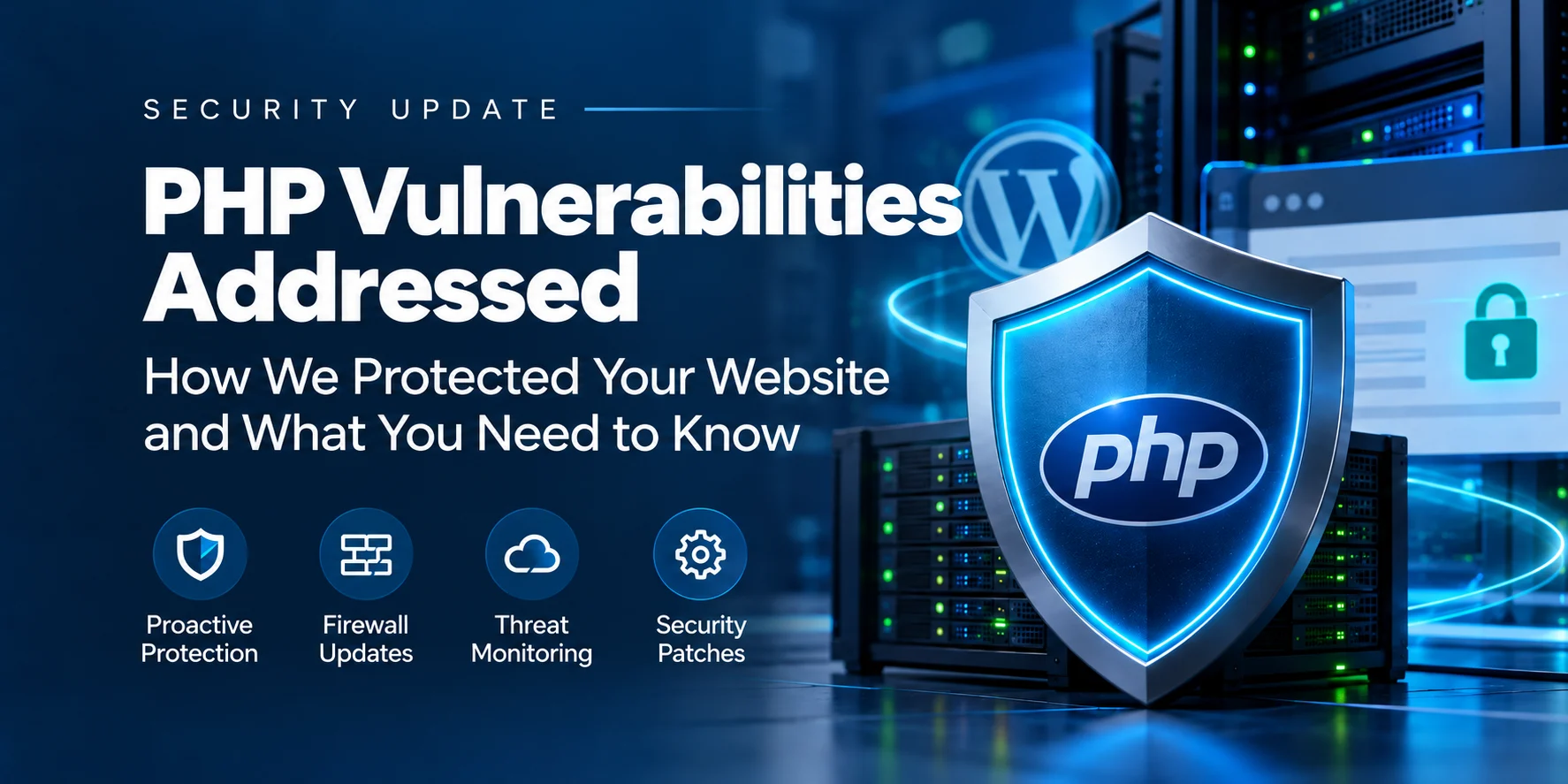 PHP vulnerabilities addressed with website protection and server security
