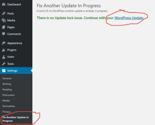Fix Another Update in Progress steps 2